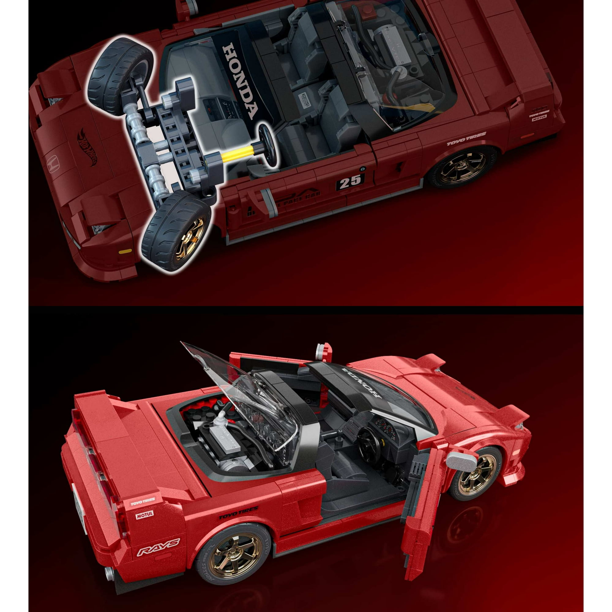 Mattel Brick Shop Hot Wheels '90 Acura NSX Building Toy (876