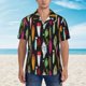 thumbnail image 2 of Balery Colorful Fishing Lures Camisas hawaianas de manga corta para hombre, camisas playeras de corte holgado, camisas de vacaciones con botones,XX-Large, 2 of 7