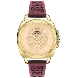 COACH New York Madison 14502401 rose gold tone Coach 14502401 Madison White Leather Strap Crystal Rose Gold  main image 4