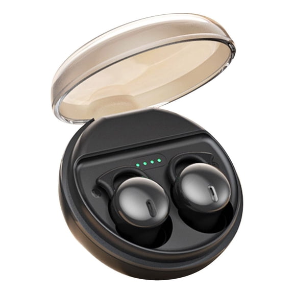 Mini Sleep Bluetooth Earbuds,Wireless In Ear Headphones,Dual Microphone Earphones,Comfort Wearable Earbuds,Long Battery Audio Headphones,IPX5 Sweatproof Earphones,Silent Night Use Earbuds