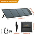 thumbnail image 2 of LVYUAN 200 Watt Portable Solar Panel for Power Station, Foldable Solar Charger with Adjustable Kickstands Waterproof IP67 for Home, RV, Boat, Outdoor, Camping, off Grid System, 2 of 14