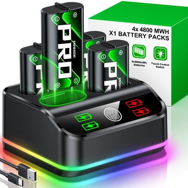 ESYWEN Xbox Controller Battery Pack,4 X 4800mWh Xbox Rechargeable Batteries for Xbox Series X/S/Xbox One/S/X/Elite