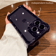 thumbnail image 3 of Adecuado para iPhone15promax, funda para teléfono móvil magnética anticaída con airbag de cuatro esquinas, película de lente acrílica Apple 14 13, 3 of 6