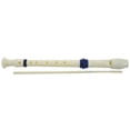 thumbnail image 1 of Music Instrument 6 Holes Soprano Flute Recorder White Blue, 1 of 7