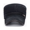 thumbnail image 7 of Shenmeida Men's Cotton Army Cap Cadet Hat Trucker Dad Hat Military Flat Top Adjustable Classic Baseball Cap, 7 of 7