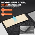 thumbnail image 2 of KFFKFF Rear Seat Extension, Pet Car Seat Cover with Mesh Viewing Panel & Storage Area, 400lbs Capacity, Car Hammock for Pets, 57.4"x30.3", Suitable for Trucks, 2 of 9