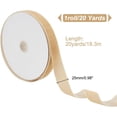 thumbnail image 2 of Velvet Ribbon Single Side for Gift Packing Party Decoration Light Khaki 1 inch(25mm) about 20yards/roll(18.288m/roll)., 2 of 7