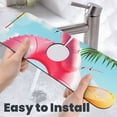 thumbnail image 6 of Sikiie Tropical Flamingo Pool Float Splash Guard for Sink Faucet-1 PC Super Absorbent Fast Drying Mat Sink Gadgets-Splash Guard for Kitchen, Sink Mat, 6 of 7