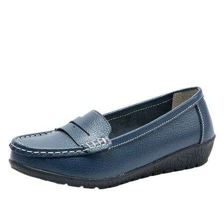 

Mortilo Ladies Casual Shoes Flat Heel Sole Overfoot Comfort Solid Color Single Shoes Loafers Casual Shoes PU