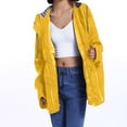 thumbnail image 5 of Kcodviy Womens Rain Jacket with Woman Jackets Hood Lightweight Long Sleeve Rain Coats Plus Size Windbreaker Zip Up Drawstring Windbreakers for Teen Raincoat with Pockets, 5 of 5