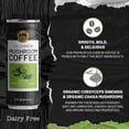 thumbnail image 2 of Golden Nest Cold Brew Mushroom Coffee | Ready to Drink Cold Brew Coffee with Organic Chaga & Cordyceps Mushroom | No Preservatives Dairy-Free | 8 Fl Oz Can - Pack of 6 - Black with Organic Cane Sugar, 2 of 4