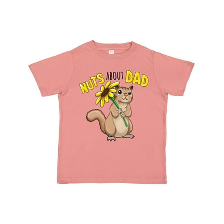 

Inktastic Nuts about Dad Cute Chipmunk with Sunflower Gift Toddler Boy or Toddler Girl T-Shirt