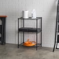 thumbnail image 1 of 3 Tier Steel Wire Multi-Purpose Free-Standing Heavy Duty Shelf, Black, 1 of 3