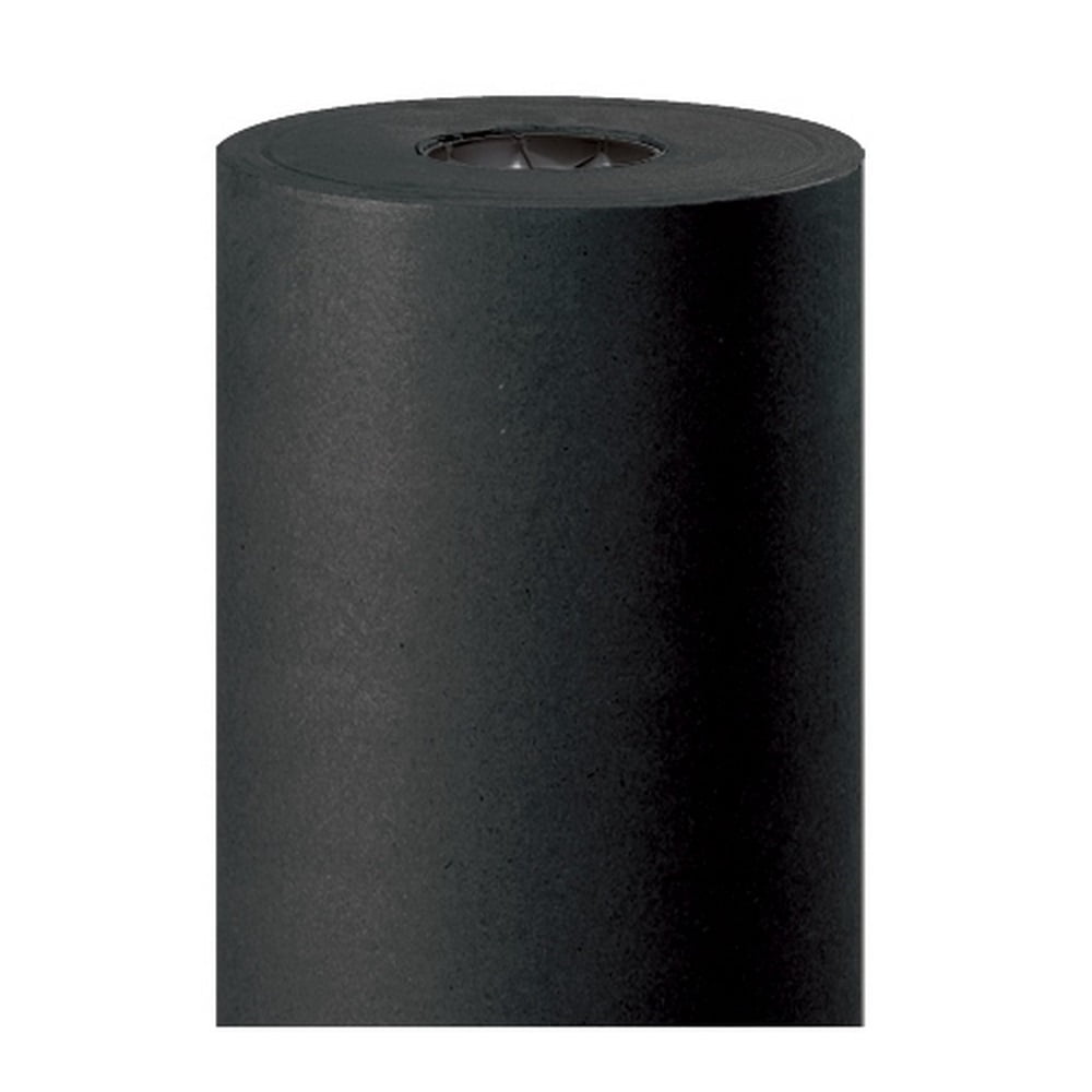 Box Partners Colored Kraft Paper 50# 48" Black 1/Roll KP4850BK