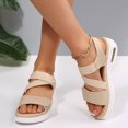 thumbnail image 6 of PennySue Women's Shoes Slip-Resistant Flat Sandals Medium Air Platform Open Toe Sport Sandals, 6 of 6
