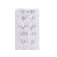 thumbnail image 1 of Yuarrent 30 piezas de ingredientes seguros, bolas navideñas sin rebabas para una fiesta temática de celebración pacífica y alegre Kits de decoración para fiestas Blanco, 1 of 6