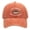 Washed Orange, variant on Fish Around and Find Trout Embroidered Washed Cotton Dad Hat for Men, Vintage Distressed Fishing Baseball Cap, Outdoor Angler Sun Hat