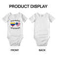 thumbnail image 3 of Venezuelan American Flag Two Hearts Cute Baby Bodysuit Newborn Clothes Outfits (White, 18-24 Months), 3 of 5