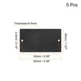 thumbnail image 2 of Uxcell 60x40mm Stainless Steel Blank Tags Engraving Blanks with 2 Hole, 5Pack (Black), 2 of 6
