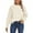 F105-White, variant on FYDUU Womens Sweaters Tops Trendy Women's Knitted Pullover Sweater Casual Loose Fit Hollow Out Round Neck Long Sleeve Shirts Autumn Comfortable Soft Top Basic Knit Sweater