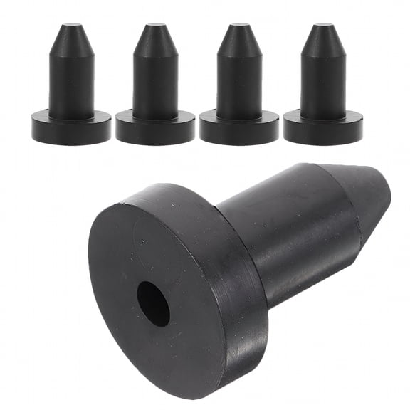 MELIVO 5PCS Canoe Scupper Plugs Rubber Drain Hole Stoppers for Small Boats Inflatable Boats Replacement Small Kayak Scupper Plugs