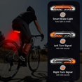 thumbnail image 3 of Luz Trasera Inteligente para Bicicleta con Señal de y Luz de Freno, Alarma Antirrobo para Bicicleta con Control Remoto, Luz Trasera para Bicicleta Resistente Al Agua IP65, 3 of 5