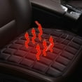 thumbnail image 4 of Universal 12V Heated Car Seat Cushion Cover with Adjustable Temperature Control, Electric Heating Pad for Auto, Truck, RV, Quick Warm-Up Winter Comfort, Black, 4 of 8