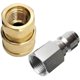 thumbnail image 3 of Kit de conector rápido macho y hembra de acero inoxidable NPT de 3/8 de pulgada para hidrolavadora, 5000 PSI (2 pares), 3 of 6