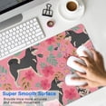 thumbnail image 4 of Long Mouse Pads for Desk,Shiba Inu Dog and Flower Floral Desk Mats on Top Of Desks, Desk Mouse Pad Extra Large with 3mm Non-Slip Base and Stitched Edge for Gaming,Office,Work,Home 31.5"x11.8", 4 of 6