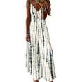 thumbnail image 1 of Sundresses for women Summer Beach Maxi Dress Sleeveless Casual Dresses Tie Dye Flowy Long Dress Plus Size Sexy V Neck Sexy Dress, 1 of 2