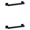 thumbnail image 3 of stanreset 1/2/3/5 Bathroom Hardware Set Stainless Steel Towel Bar Ring Paper Holder Multifunction Robe Hook Modern Style Rack Kit Black bar 2PCS, 3 of 6