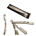 thumbnail image 5 of Classic Samurai Stainless Steel Folding Straight Shaving Razor, Shavette with 100 Shark Single Edge Razor Blades, 5 of 5