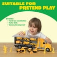 thumbnail image 4 of JOYIN 25 in 1 Die-cast and Mini Vehicles, Construction Play Vehicles Set with Sounds and Lights in Carrier Truck for Boys Aged 3+, 4 of 7