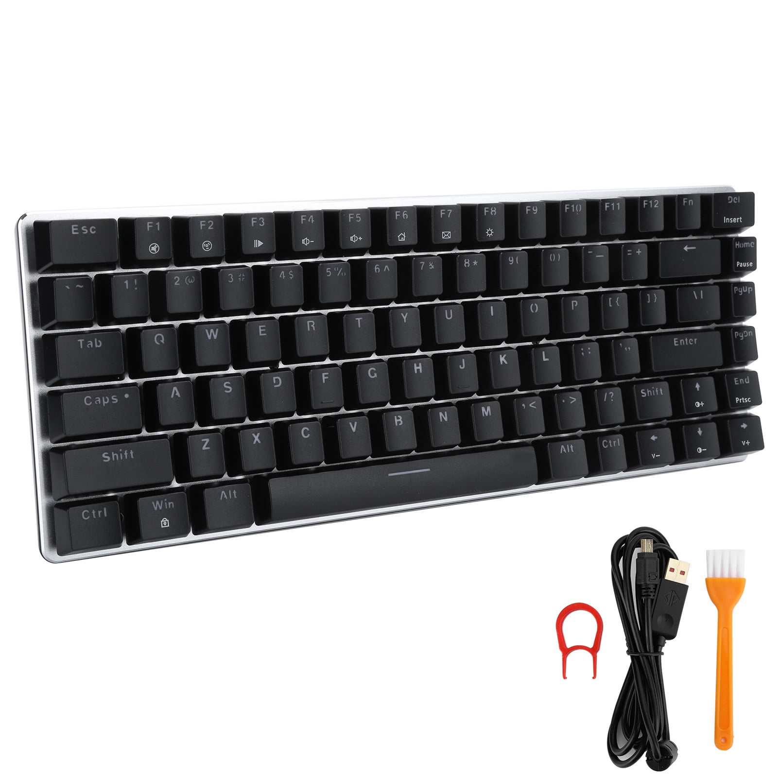 Mechanical Keyboard, 82 Key Plug And Play Portable Gaming Keyboard, For