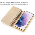 thumbnail image 3 of Wallet Case for Samsung Galaxy A51,Magnetic Handbag Zipper Pocket PU Leather Flip with 9 Card Slots and Wrist Strap Folio TPU Inner Stand Case for Samsung Galaxy A51 - Gold, 3 of 14