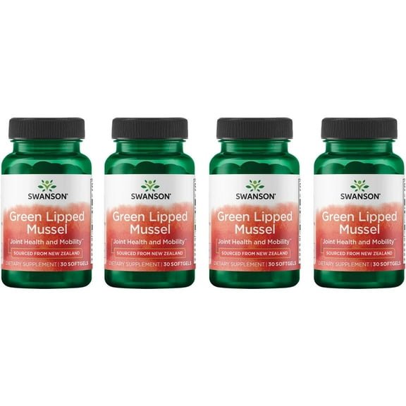 Swanson Green Lipped Mussel 30 Sgels 4 Pack