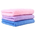 thumbnail image 3 of Soft Absorbent Household Face Towel Baby Bathroom Bath Towel Washcloth(Pink Blue Purple 3pcs), 3 of 8
