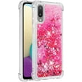 thumbnail image 3 of case for Samsung Galaxy A02 Case for Girls Women, Fashion Shiny Creativity Quicksand Flowing Liquid Floating Soft TPU Cover Glitter Cute Bling Clear Protective Case for Samsung Galaxy M02 RLS Red, 3 of 7