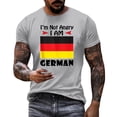 thumbnail image 1 of T-Shirt pour Homme à Imprimé de Lettres Allemandes, Confortable, Estival et Décontracté, en Tissu Extensible, pour l'Intérieur et l'Extérieur, 1 of 6