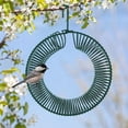 thumbnail image 3 of Carbon Steel Peanut Bird Feeder With Hanging Hook Hanging Wreath Birdfeeders Rustproof & Weatherproof Peanut Ring Squirrels Food Container For Outdoor Birds Squirrels Feeding(green), 3 of 10