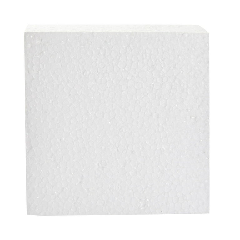 White Foam Block 12x10x1, 4 Pack Ideal for Modeling, Art Projects , Floral  Arrangements DIY School & Home Art Projects 