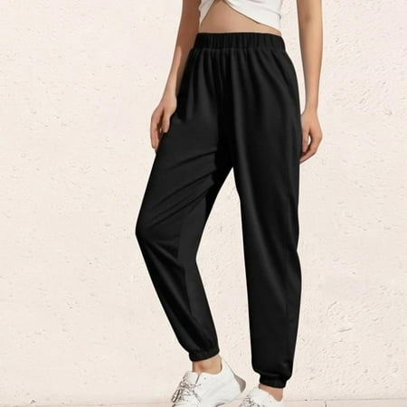 Women's solid color casual sports pants 1773656644775987