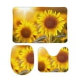 thumbnail image 2 of Sunflower Bathroom Rug Set of 3, No Silp Washable Cover Floor Rug Decorations for Kitchen Bathroom Bedroom, 2 of 7