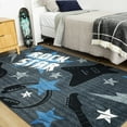 thumbnail image 3 of Mohawk Home Rock Star Printed Indoor Area Rug in Blue, 5'x8', 3 of 9