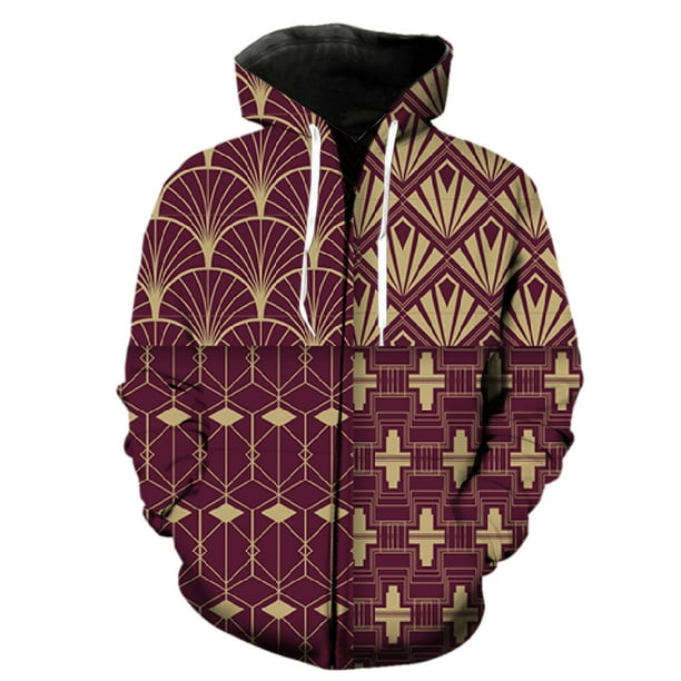 Sudadera con capucha y cremallera con estampado abstracto para hombre, estilo hip hop, ropa de calle con estampado 3D, gran oferta 2024, sudaderas casuales divertidas de manga larga para adolescentes.