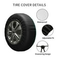 thumbnail image 6 of Kll Ecg Wave Tire Cover,Universal Wheel Tire Cover For Trailer, Rv, Suv, Truck,Camper And Many Vehicle,(17 Inch), 6 of 8