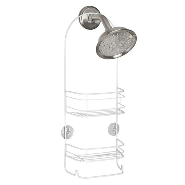 Caddie de Douche 21 x 4 x 8,75 Po. Blanc