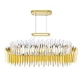 thumbnail image 2 of CWI Lighting Cityscape 20 Light Contemporary Metal Chandelier in Satin Gold, 2 of 5
