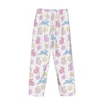thumbnail image 4 of Kdxio Easter Colorful Rabbit Print Men's Sleep Pajama Pant Lounge Pants with Pockets, 4 of 8