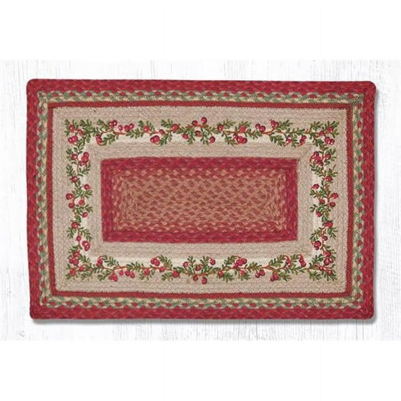20 x 30 in. Cranberries Printed Rectangle Patch Rug